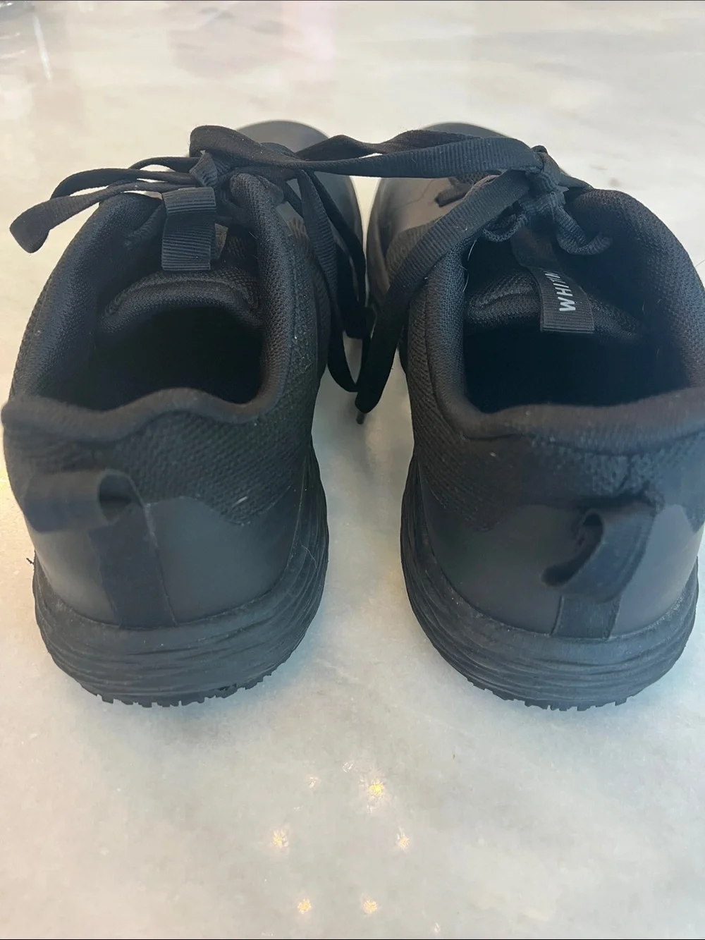 WHITIN Men's Food Service Zero Drop Black Athletic Slip-Resistant Sneakers Sz 11
